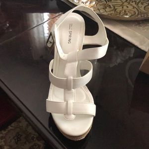 White Wedges size 9